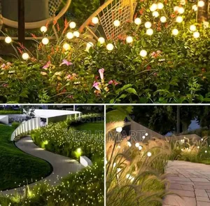 Photo - Solar Firefly Lights Led Flickering Fairy Lights, Warm White Glow For