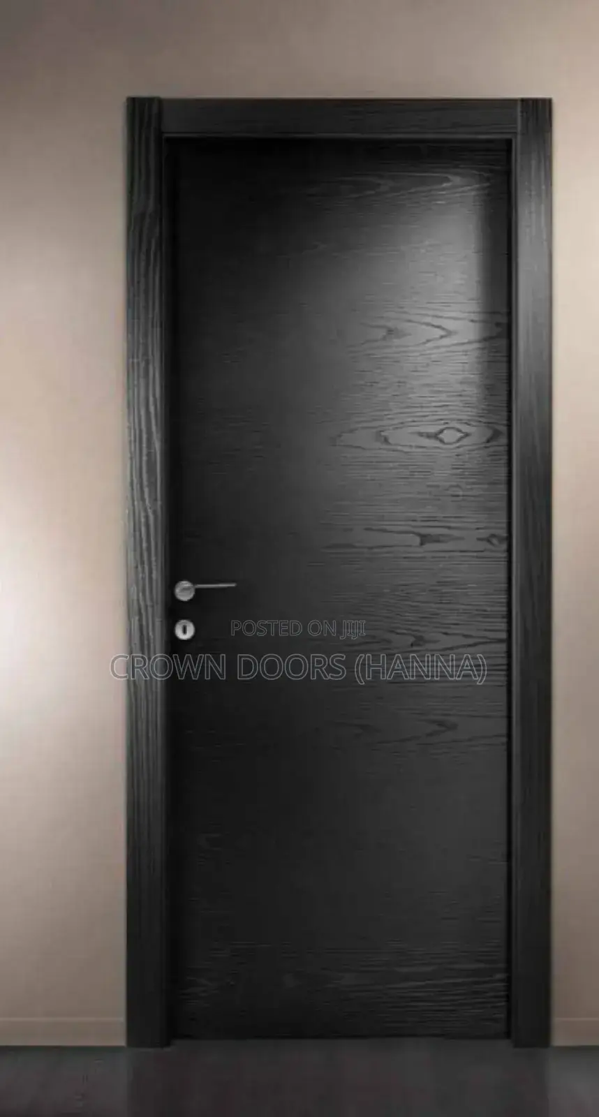 Crown Door Made Up of Wood Fiber, Synthetic Composite Natural Stone.
