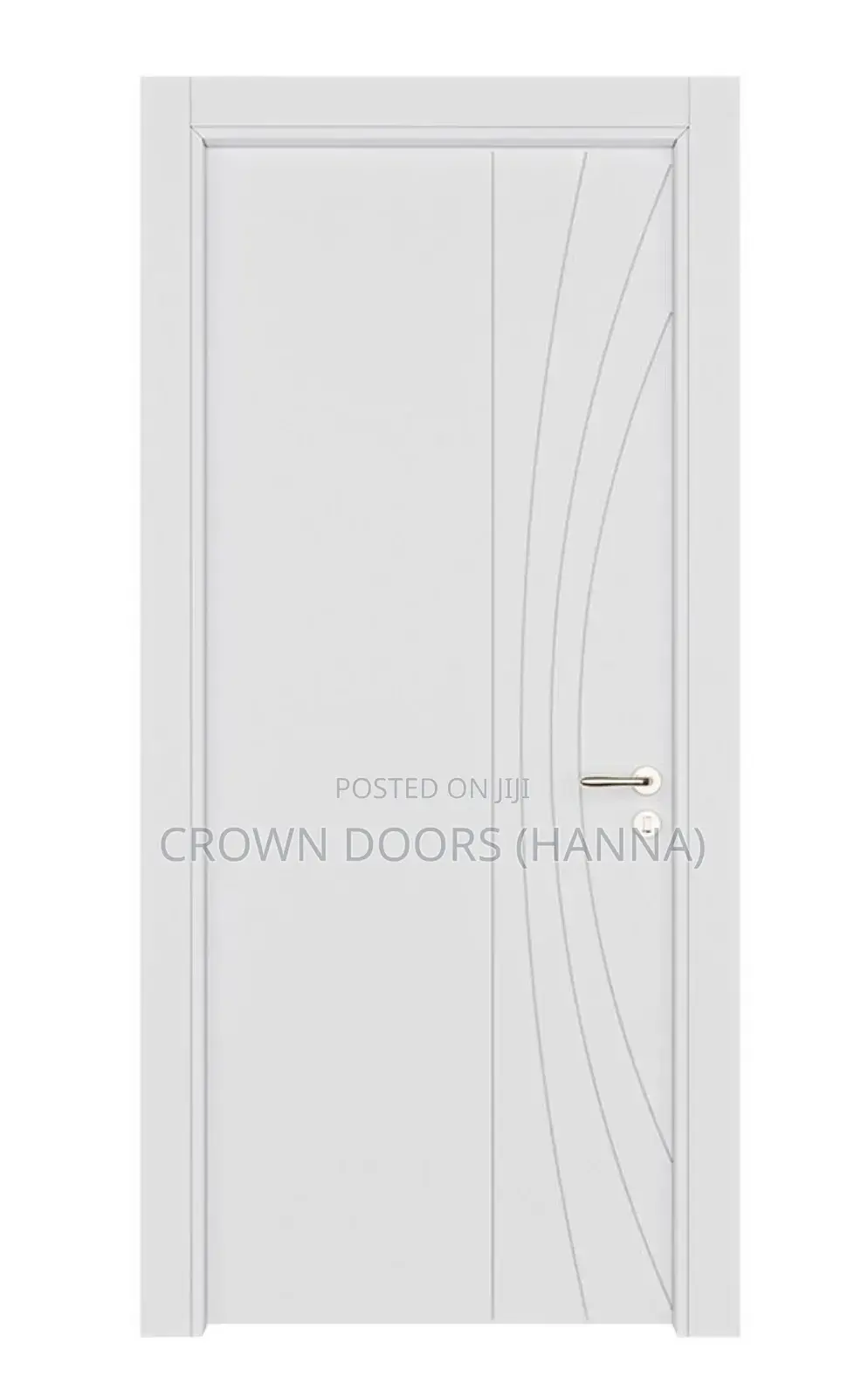Crown Door Made Up of Wood Fiber, Synthetic Composite Natural Stone.