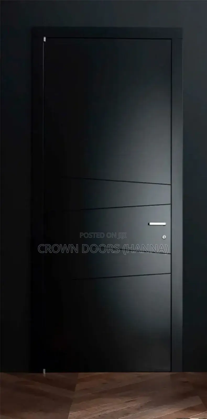 Crown Door Made Up of Wood Fiber, Synthetic Composite Natural Stone.