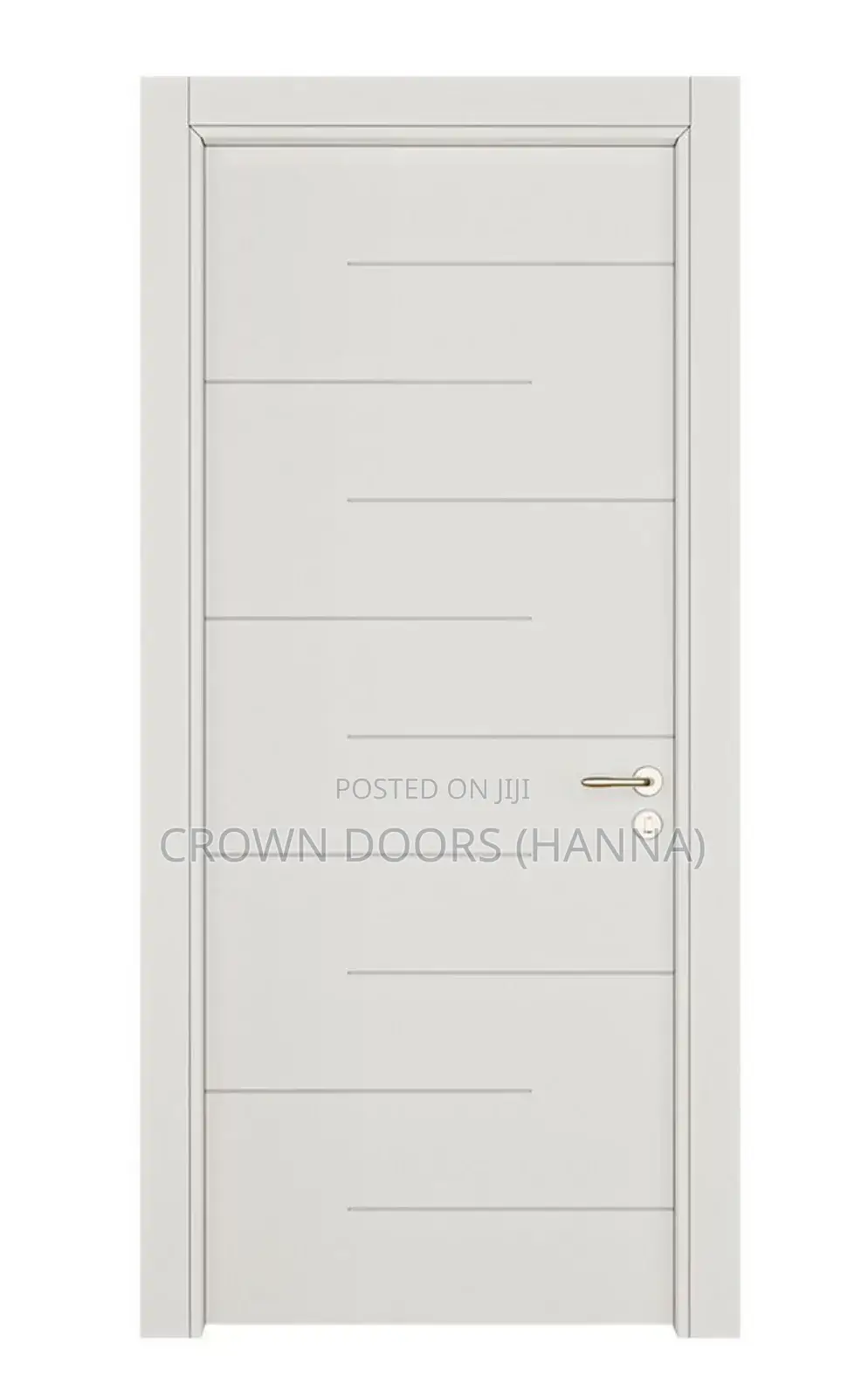 Crown Door Made Up of Wood Fiber, Synthetic Composite Natural Stone.