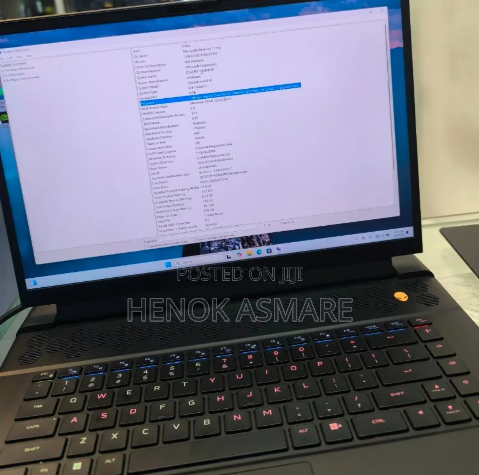 New Laptop Alienware Area-51m 32GB Intel Core I9 SSD 1T