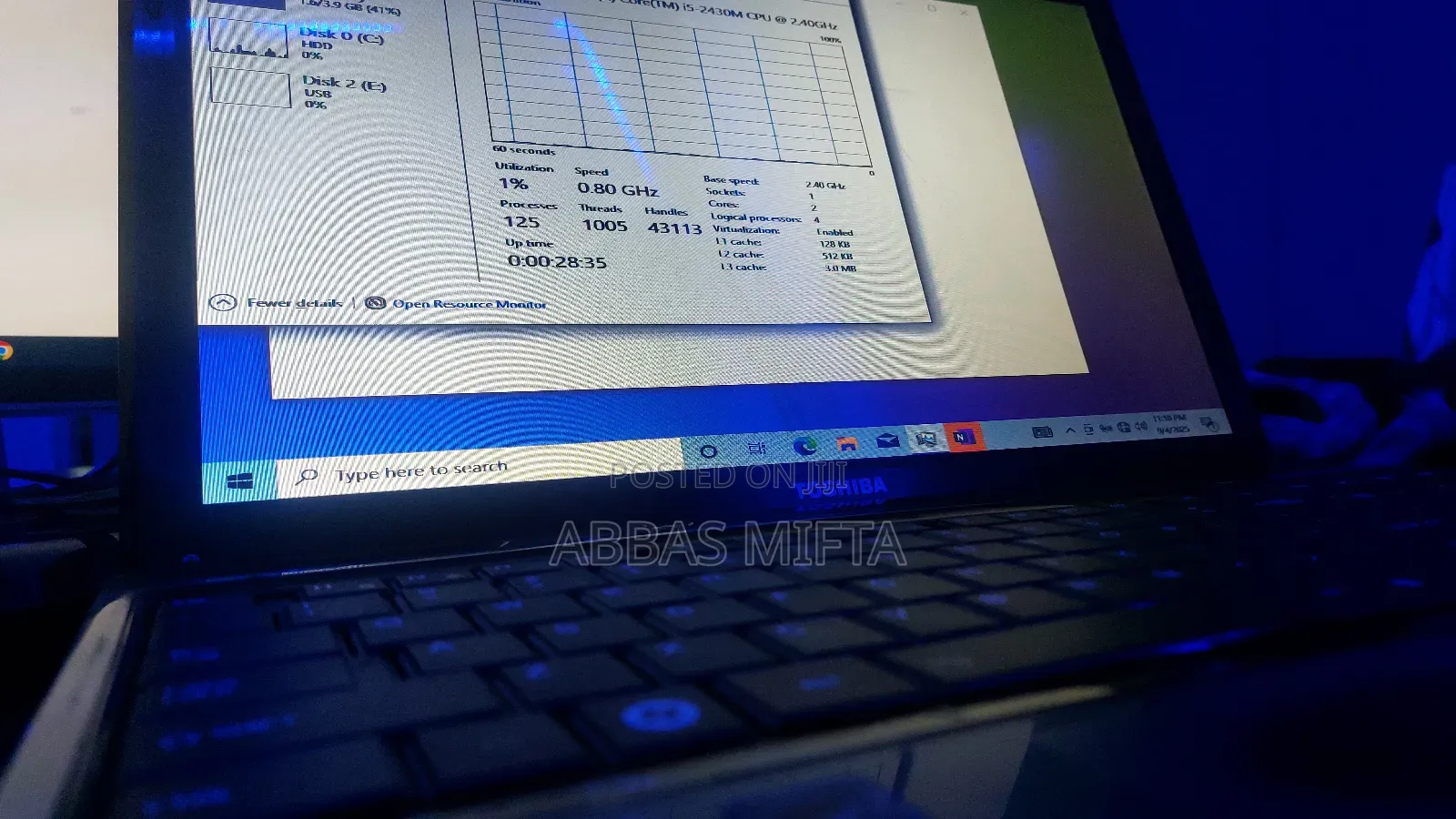 Laptop Toshiba Satellite L755 4GB Intel Core I5 HDD 500GB