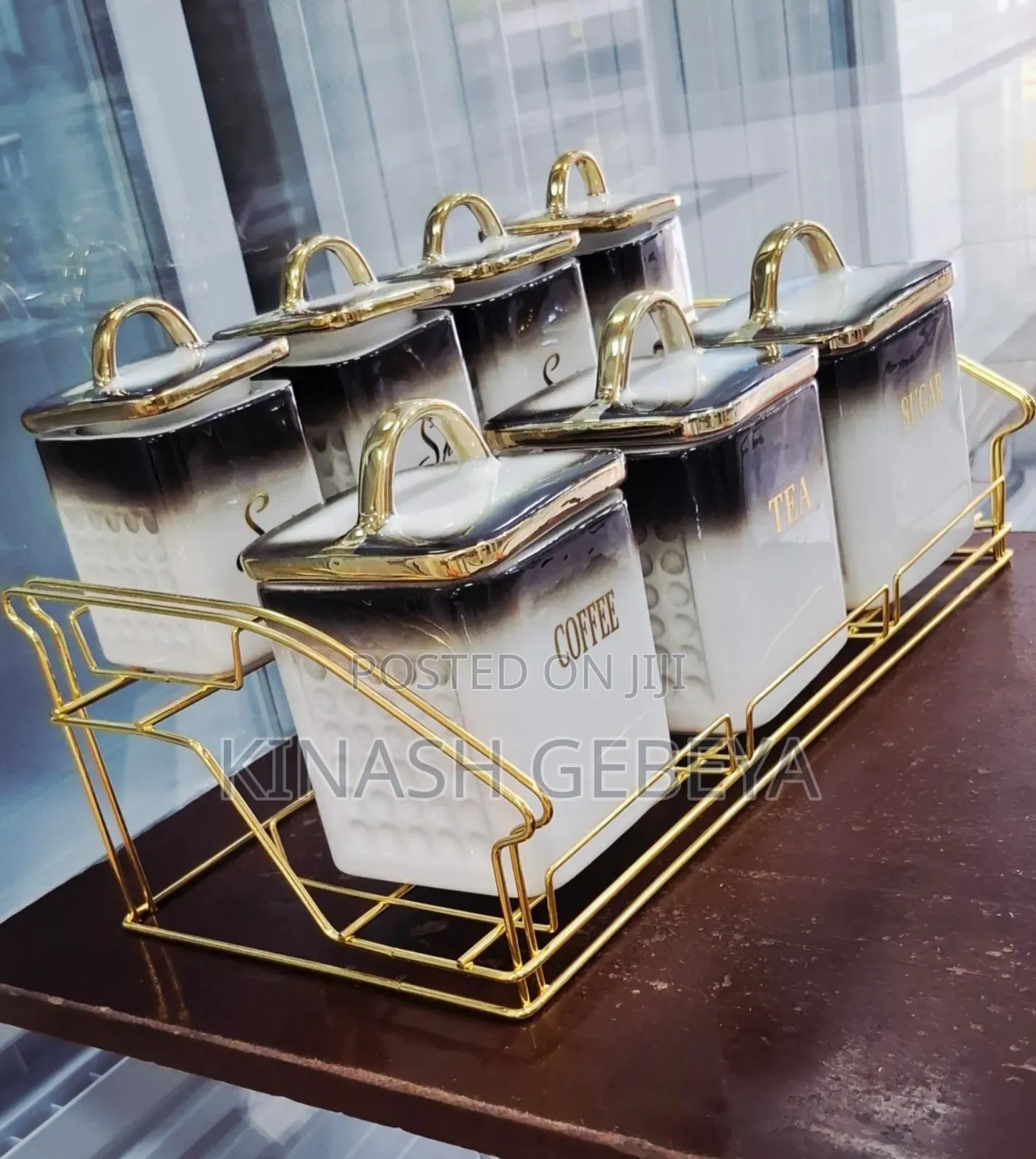 Modern Ceramic Cereal Storage(ሴራሚክ የጥራጥሬ እና ቅመማ ቅመም ማስቀመጫ)