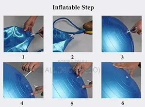 Photo - Original Gym Ball / Yoga Ball Set 65 Cm Blue Or Purple