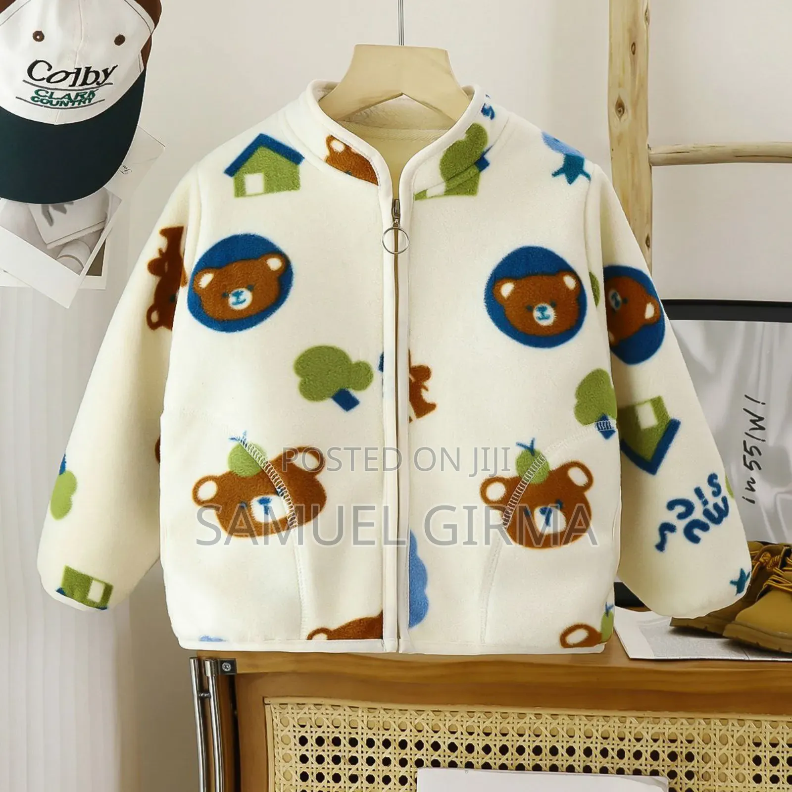 Mk- 0659 Velvet Plus Warm Kids Jacket Size: 3-7 Years