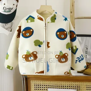 Photo - Mk- 0659 Velvet Plus Warm Kids Jacket Size: 3-7 Years