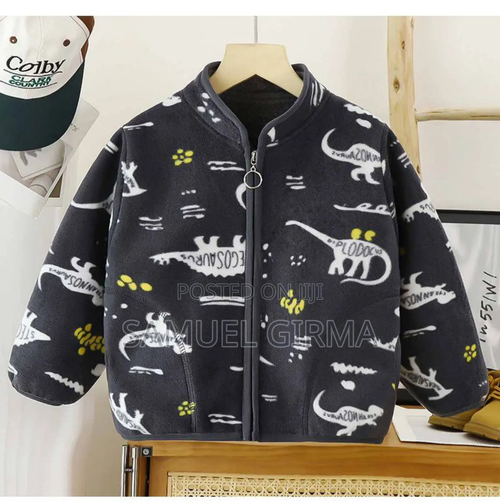 Mk- 0659 Velvet Plus Warm Kids Jacket Size: 3-7 Years