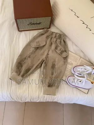 Mk- 0647 Autumn Loose Thick Sweatpants Size: 1-9 Years