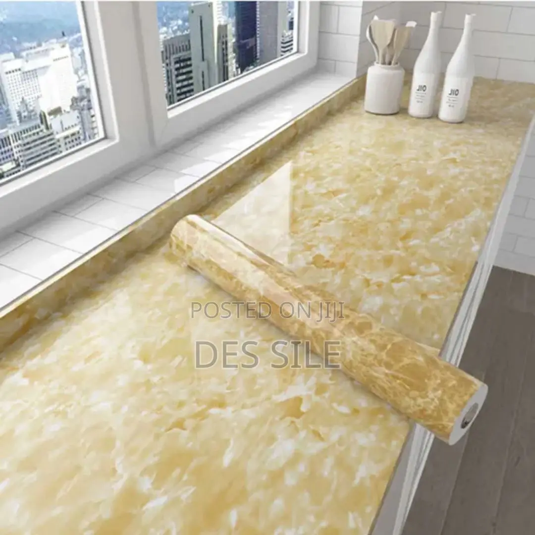 Marble Pattern Water Proof Wall Sticker/ ውሀ የማያስገባ የተለጣፊ የግድግዳ ስቲከር