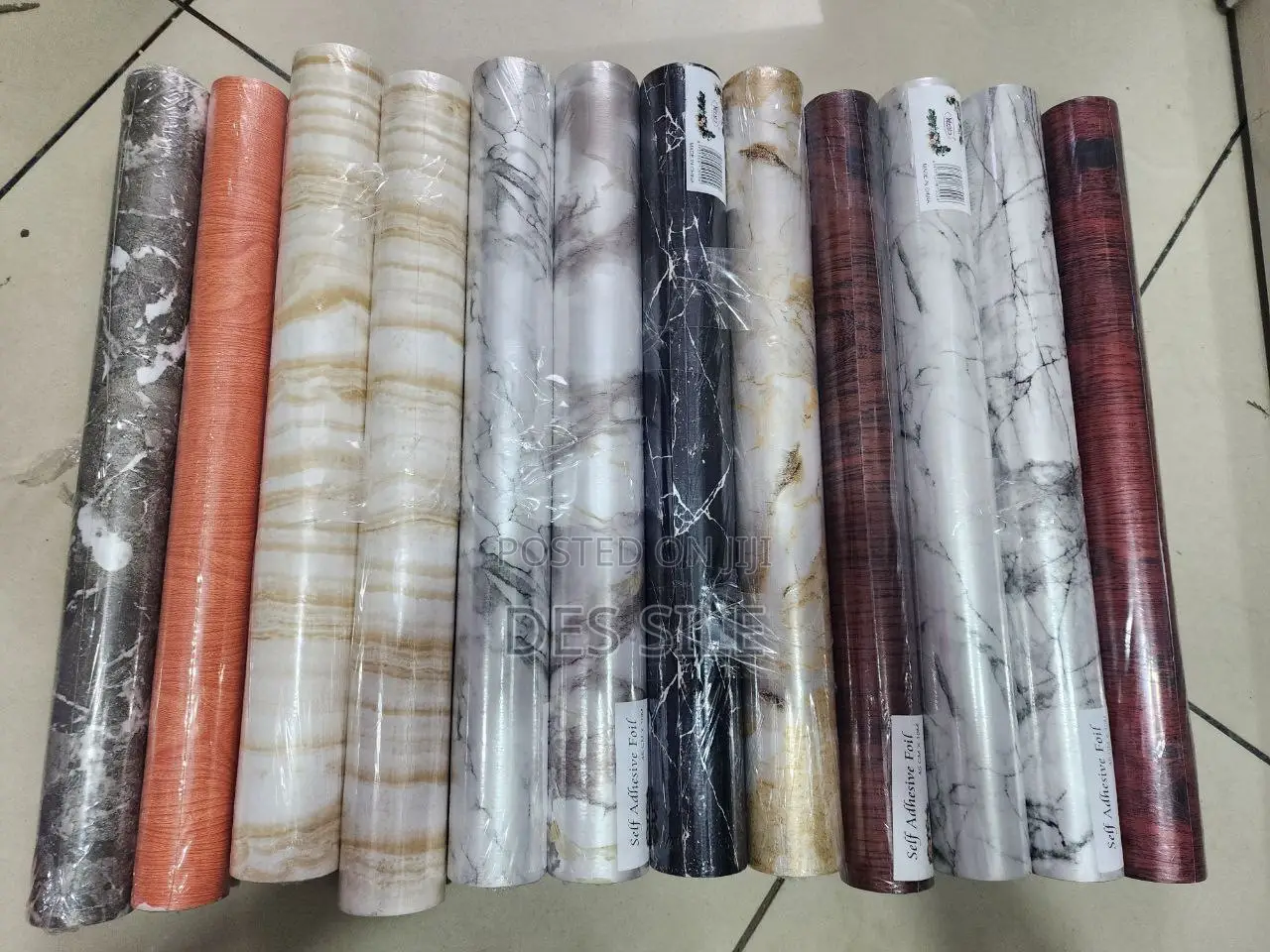 Marble Pattern Water Proof Wall Sticker/ ውሀ የማያስገባ የተለጣፊ የግድግዳ ስቲከር