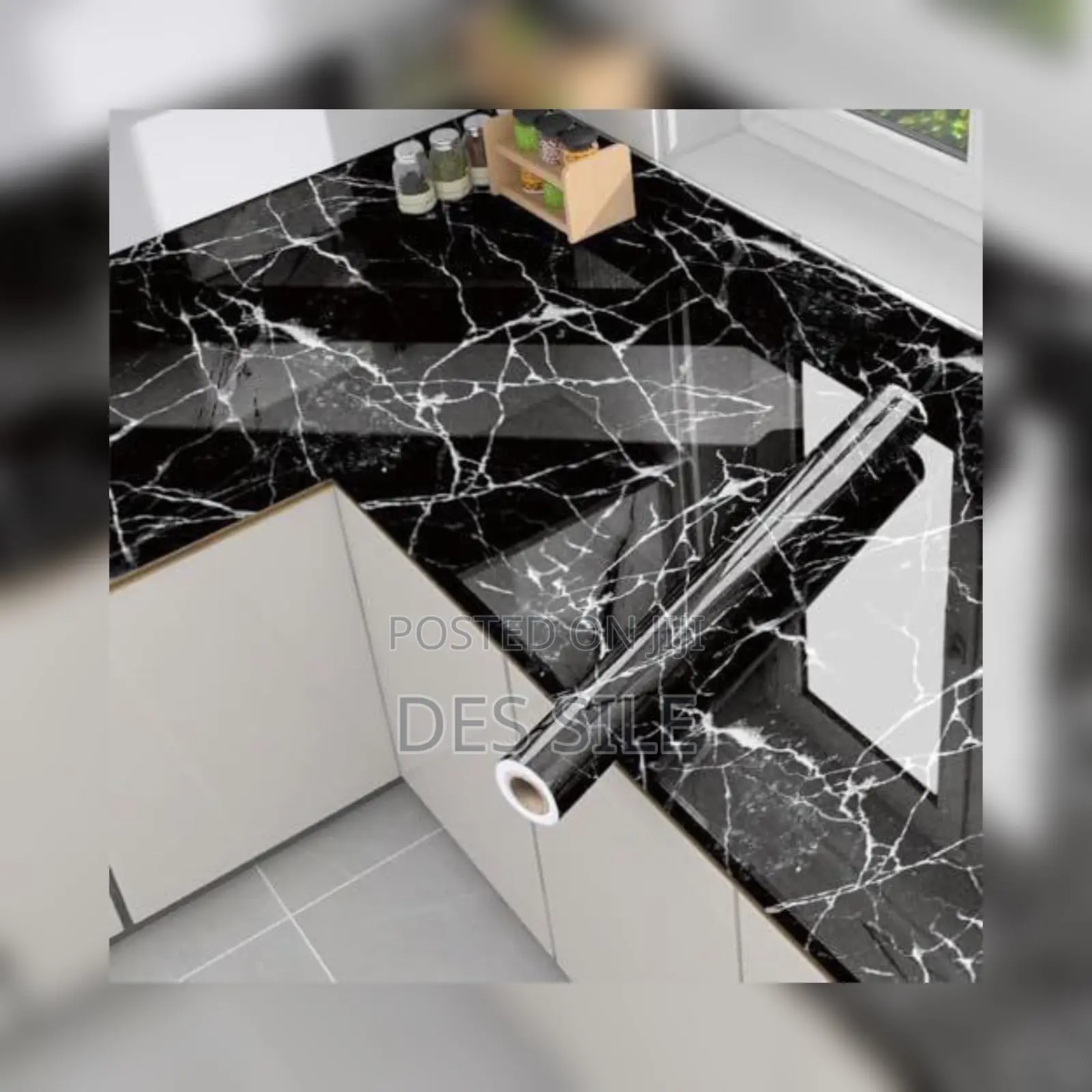 Marble Pattern Water Proof Wall Sticker/ ውሀ የማያስገባ የተለጣፊ የግድግዳ ስቲከር