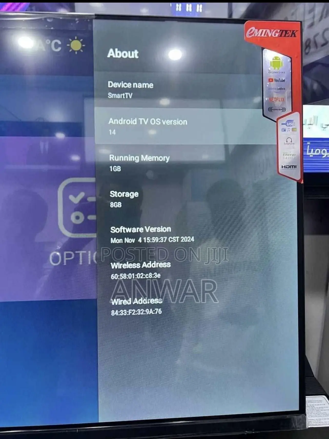 Emingtech 65 Inch Tv