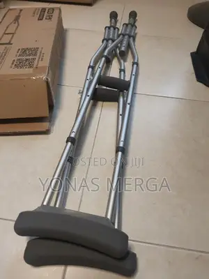 Photo - Underarm Aluminium Crutches for Adults Large/ Medium (1 Pair)