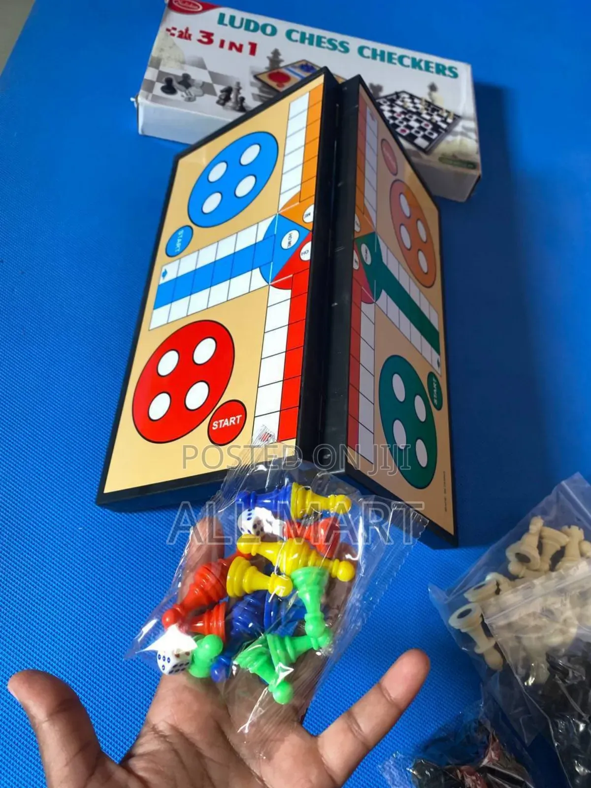 3in1 Ludo + Chess + Checkers 
3በ1 ጨዋታ ቼስ + ዳማ + ሉዶ
