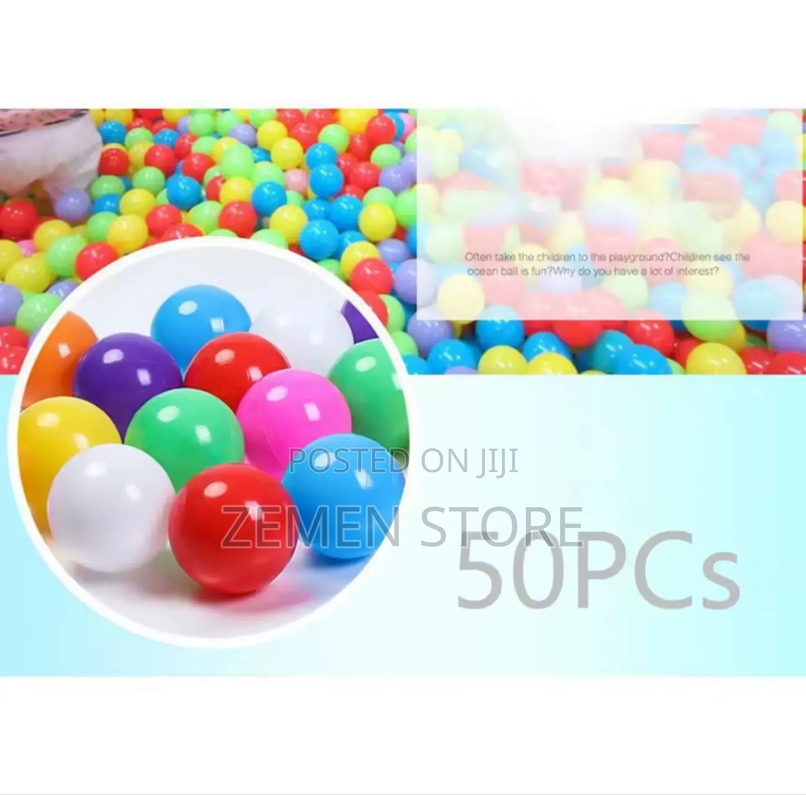 50pcs Colorful Plastic Balls for Kids Play Pit