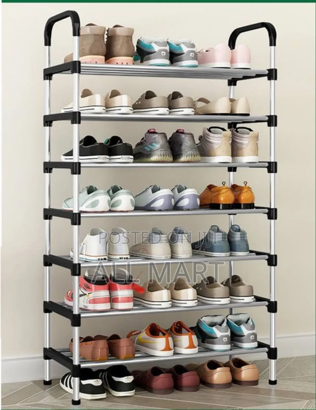 የጫማ መደርደሪያ 18 ጥንድ ጫማ የሚይዝ 6 ደረጃ