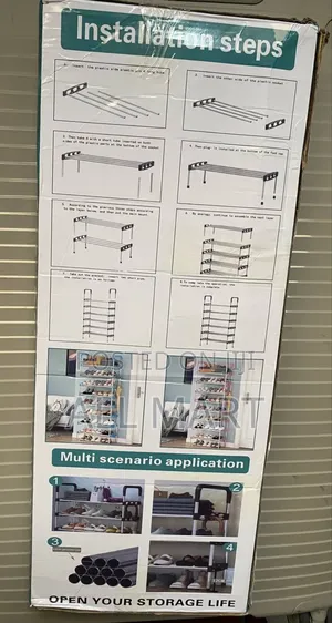 የጫማ መደርደሪያ 18 ጥንድ ጫማ የሚይዝ 6 ደረጃ
