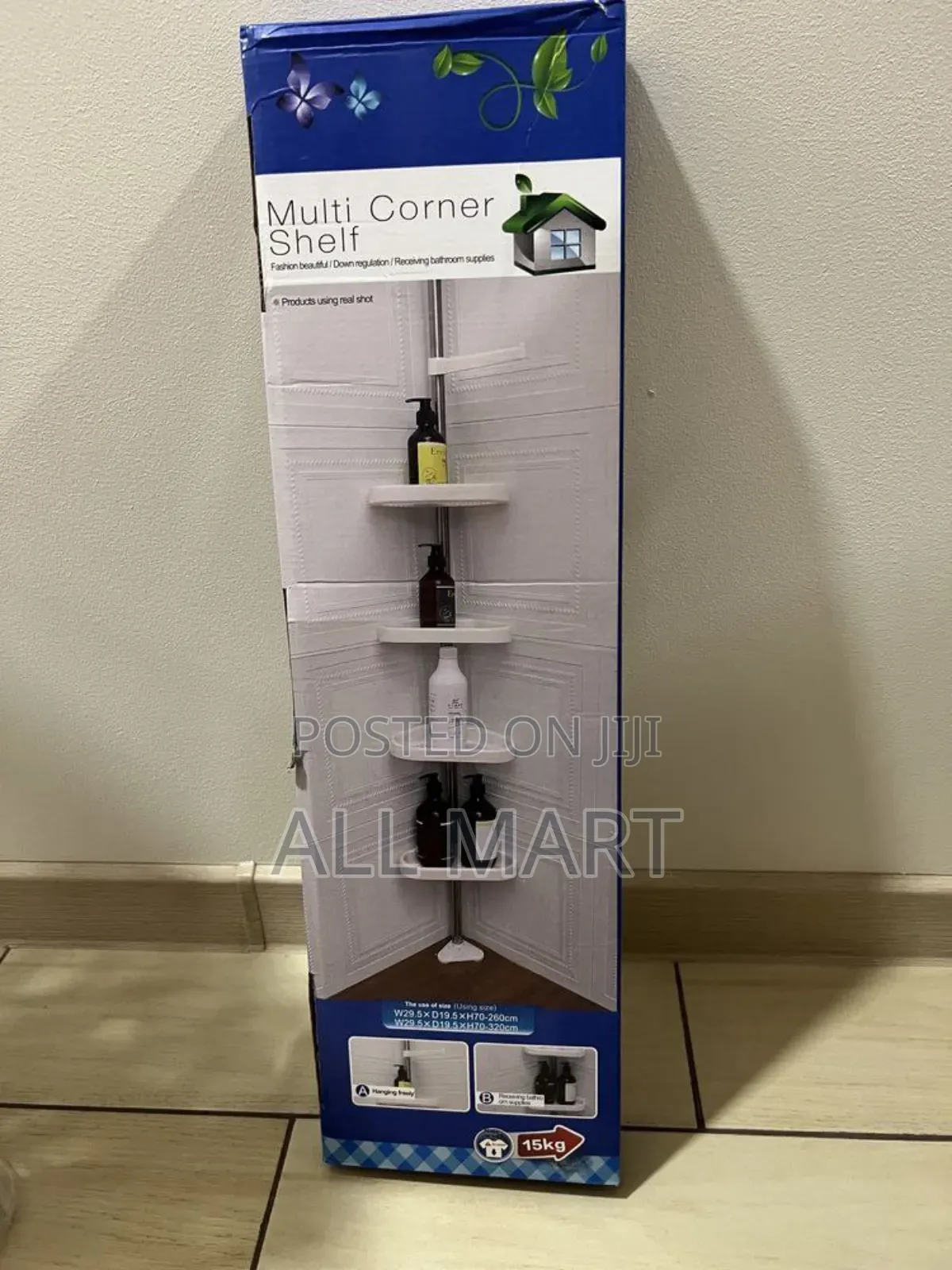 Waterproof Portable Corner Shelf