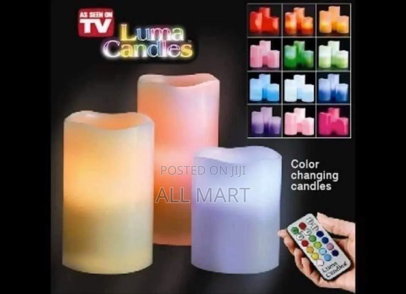 Color Changing Set of Luna Candels