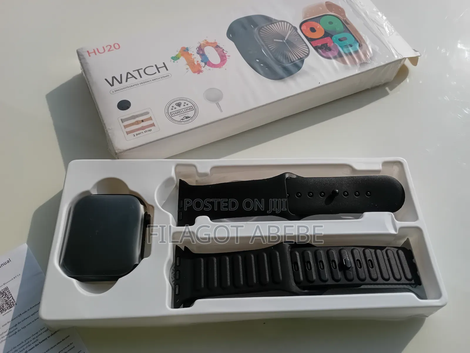 Hu20 Smart Watch | 2.2" Super Amoled | 3 Straps