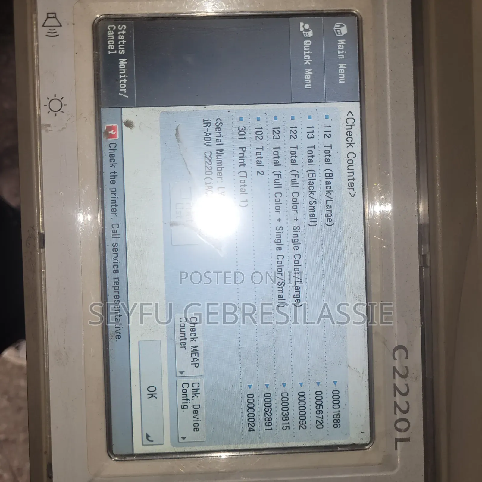 Canon Image Runner Advanced 2220i (Colour)