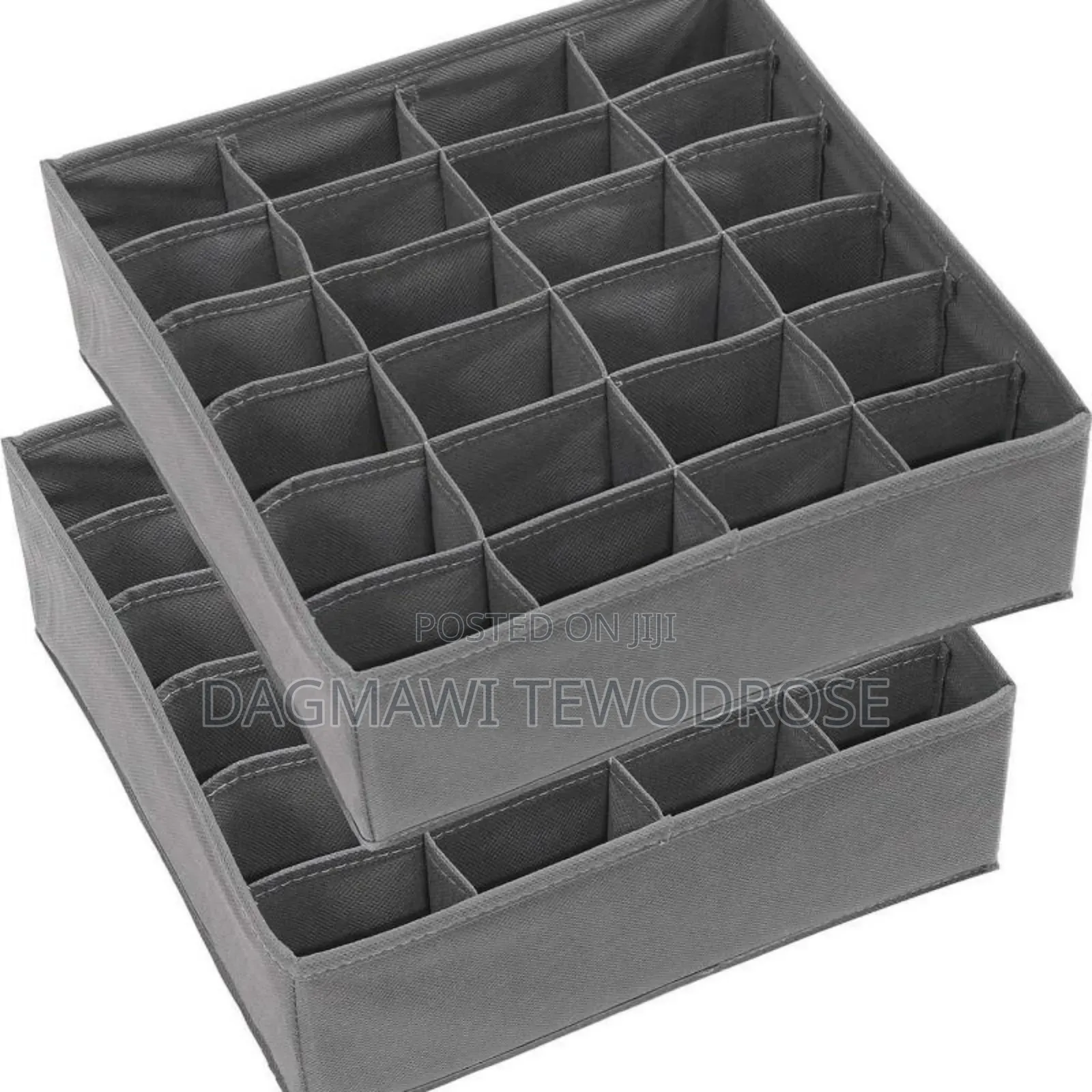 Foldable Organizers for Socks, Underwear, Ties - Grey