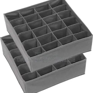 Foldable Organizers for Socks, Underwear, Ties - Grey