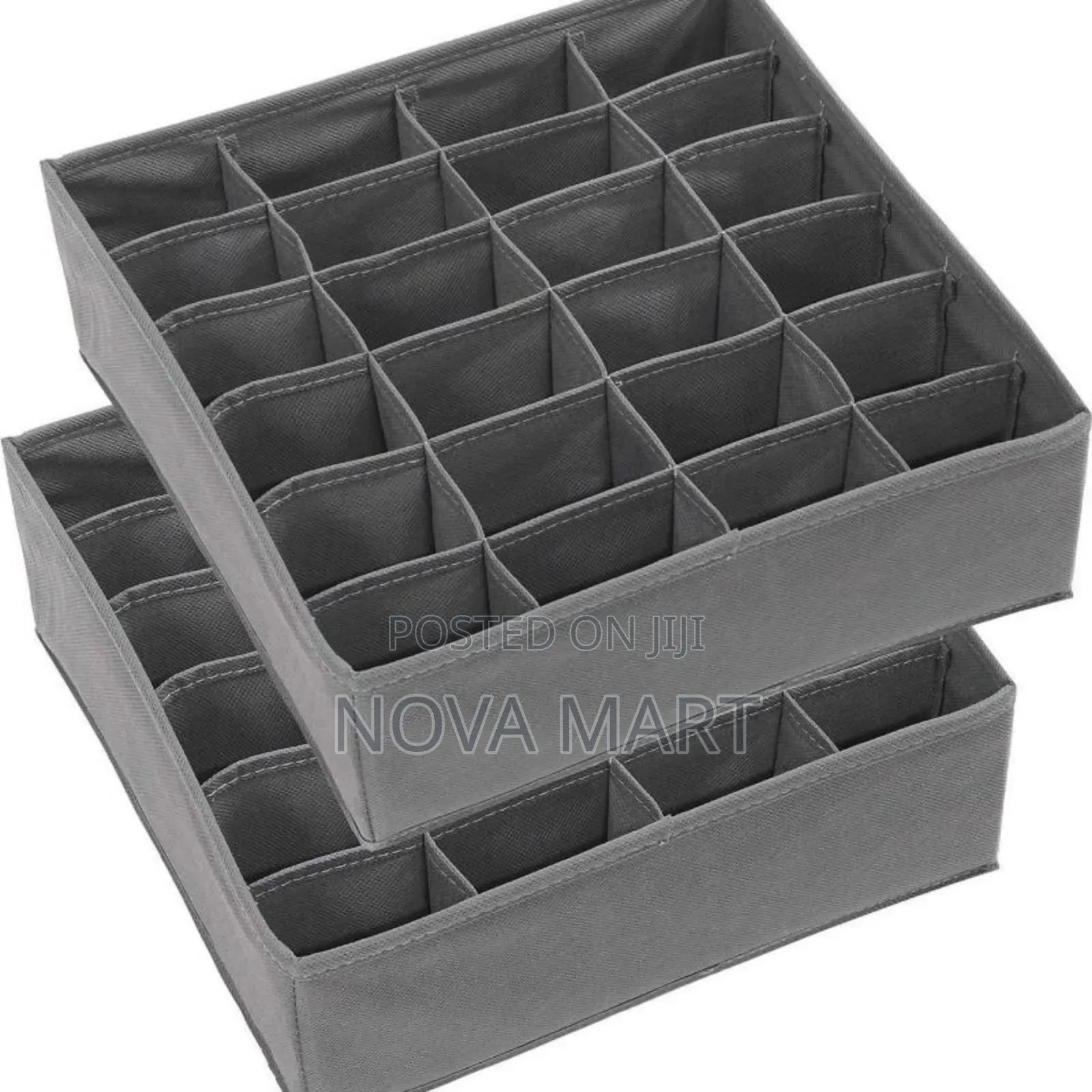 Foldable Organizers for Socks, Underwear, Ties - Grey
