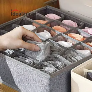 Foldable Organizers for Socks, Underwear, Ties - Grey