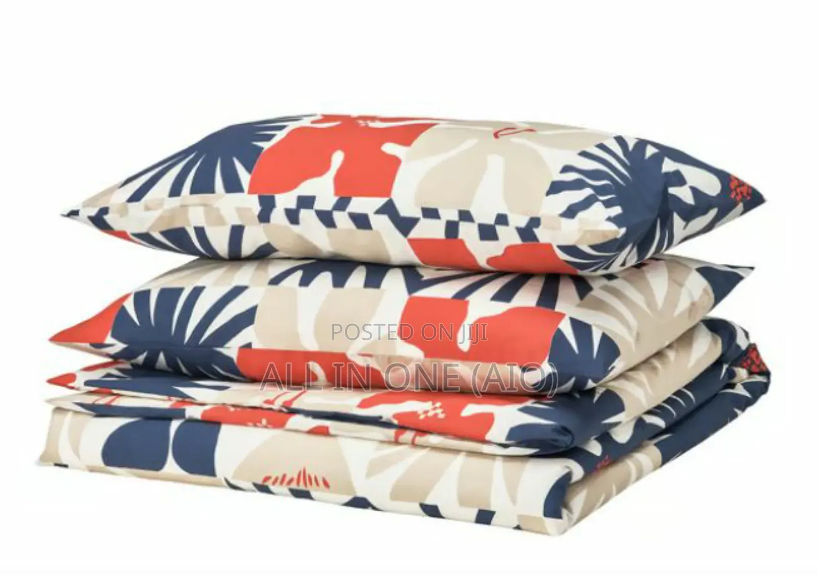 Ikea Hylsnejlika Duvet Cover and 2 Pillowcases, Multicolour,