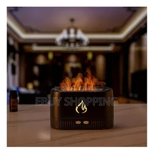 Modern Home Humidifier With Soothing Flame and Aroma