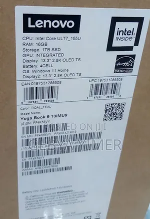 New Laptop Lenovo Yoga 9i 16GB Intel Core Ultra 7 SSD 1T