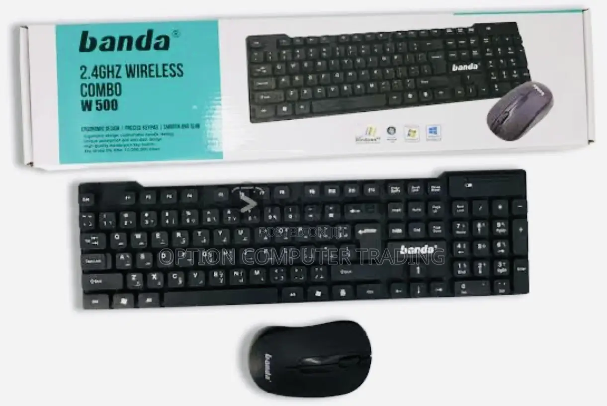 Banda W500 Wireless Keyboard Mouse Combo