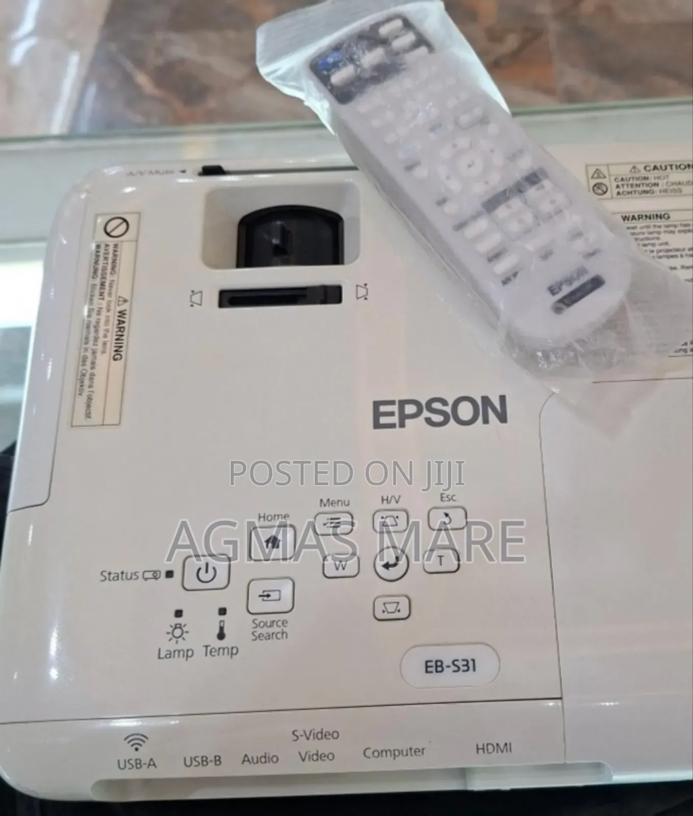 Epson Projector Model Name: Eb-S31 Has : Bag Remote