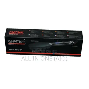 Gemei Professional Hair Straightner Brush