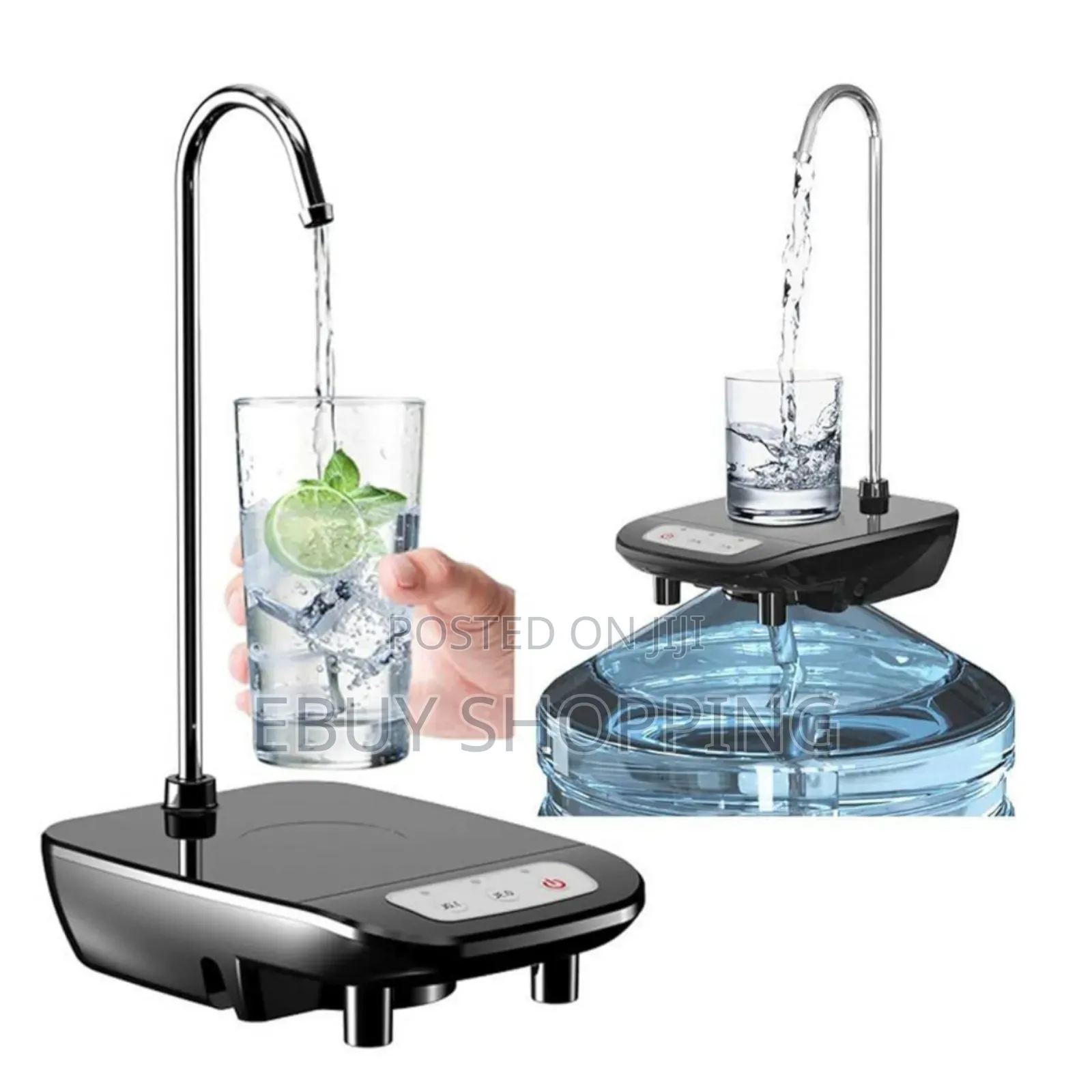 Effortless Drinking: Automatic Water Bottle Pump With Cup Holder