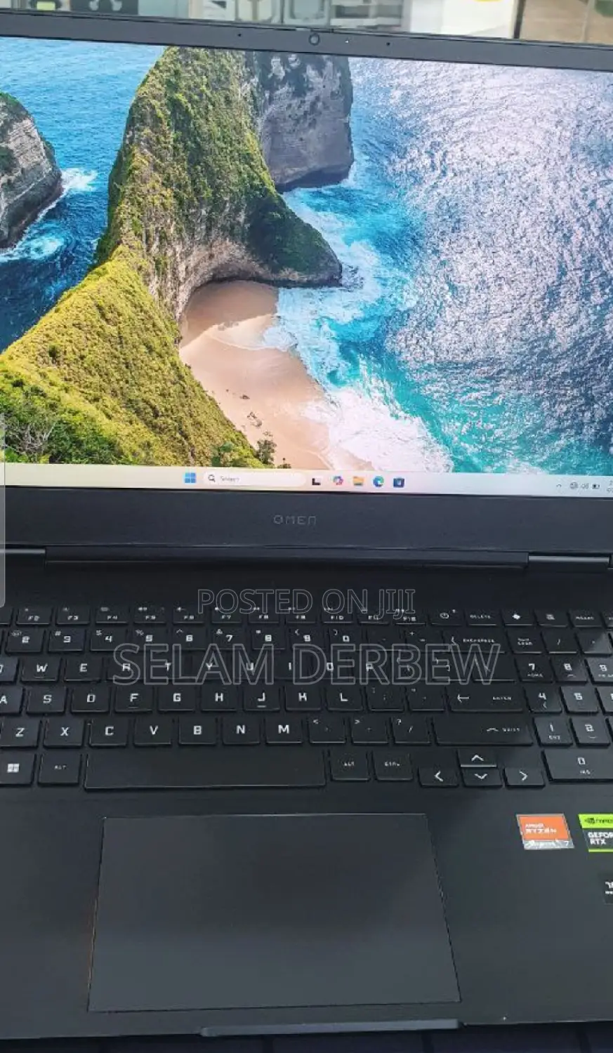 New Laptop HP Omen 16 16GB AMD Ryzen 7 SSD 1T