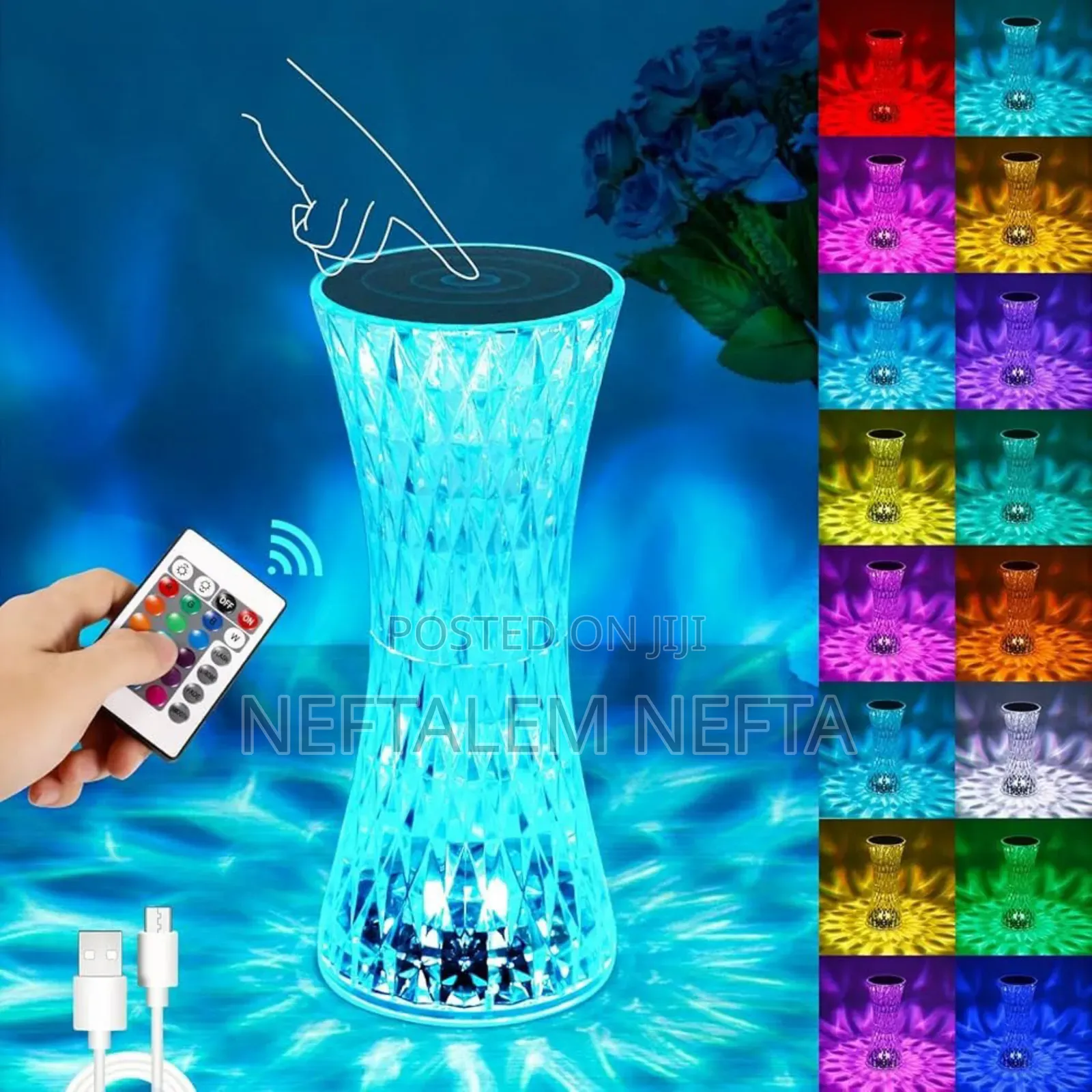 Rose Diamond Lamp Table