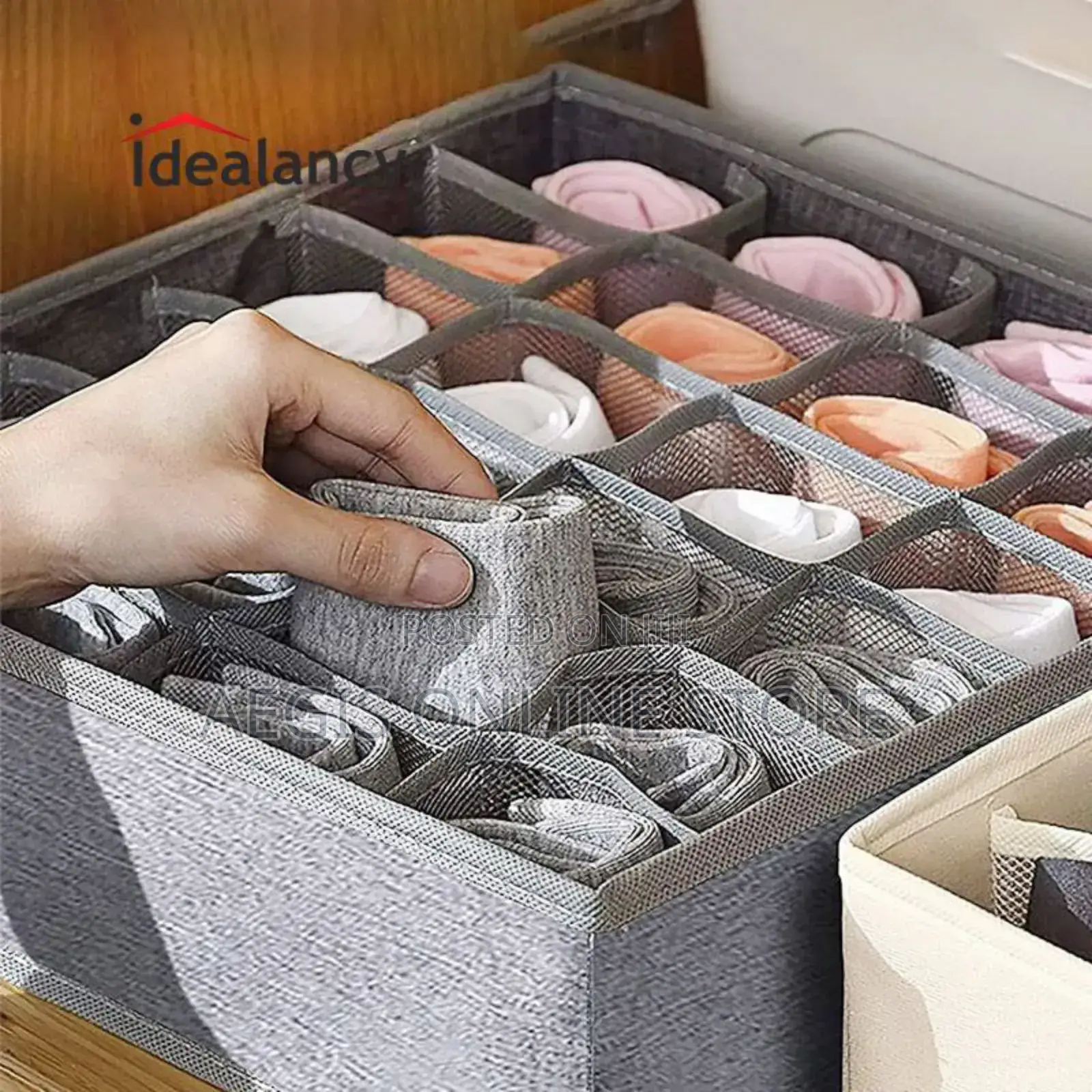 Foldable Organizers for Socks, Underwear, Ties