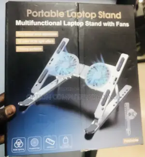 Photo - Portabl Laptop Fan and Stand