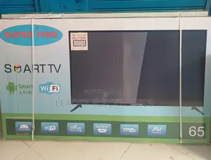 Super Fine Tv 65" Smart Android Tv Frameless Design New 2025