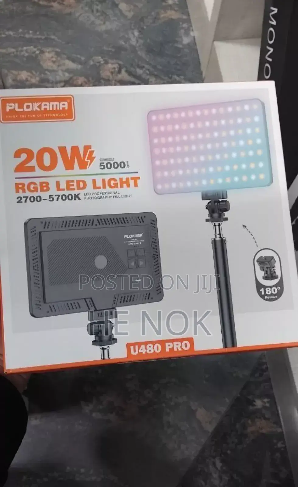 20w RGB Led Portable Photography Fill Light Polokama U480 Pro