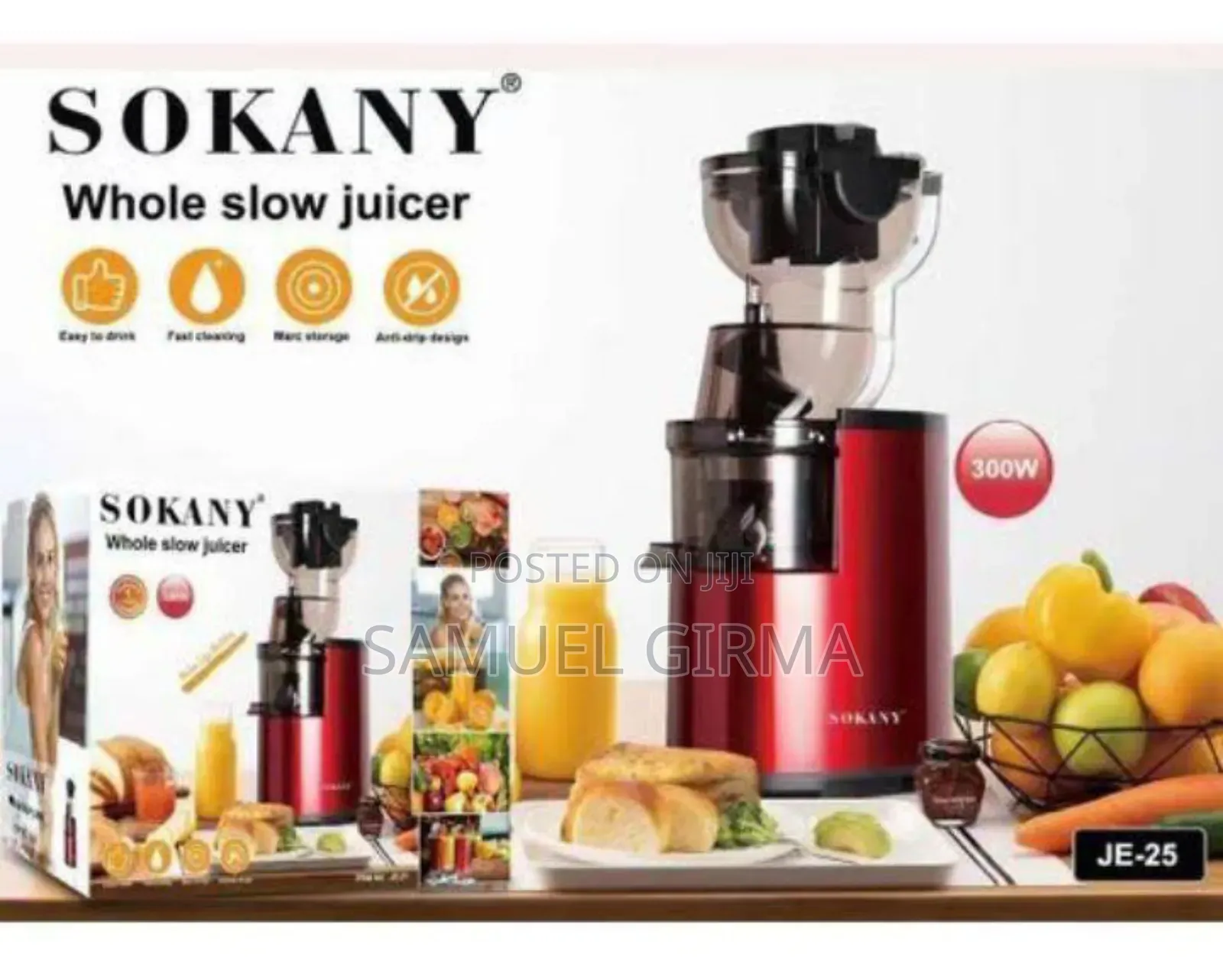 Sokany Juicer
6-Leaf Blades Make It Easier to Cut Ingredients