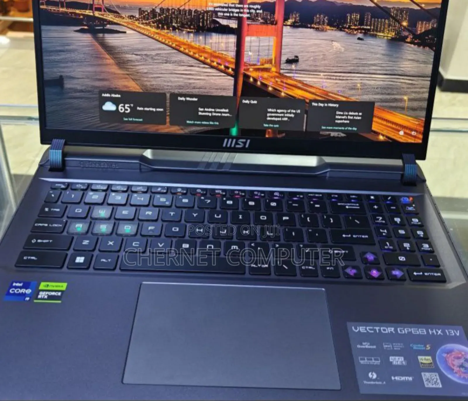 New Laptop MSI 16GB Intel Core I9 SSD 1T