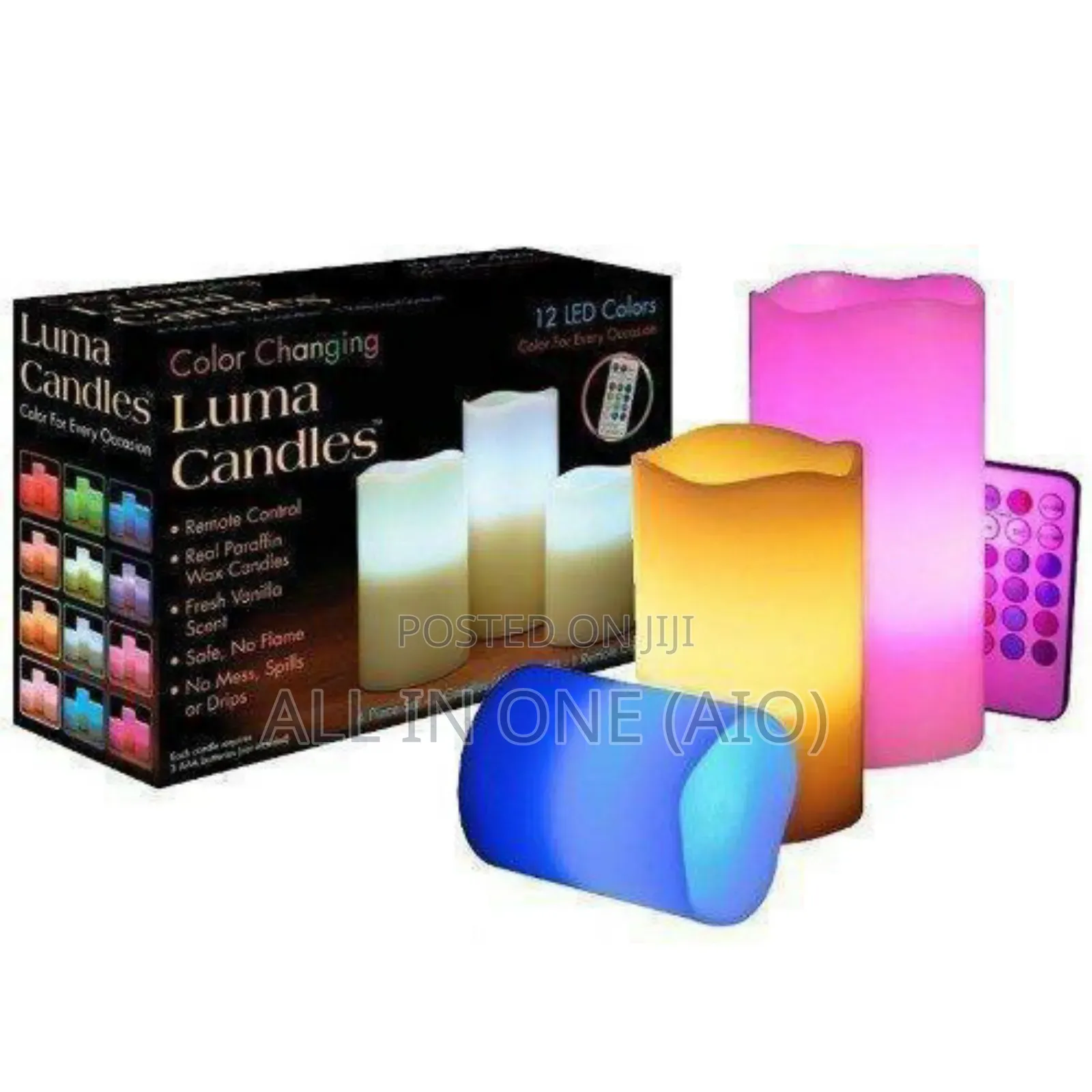 Color Changing Set of 3 Luma Candles