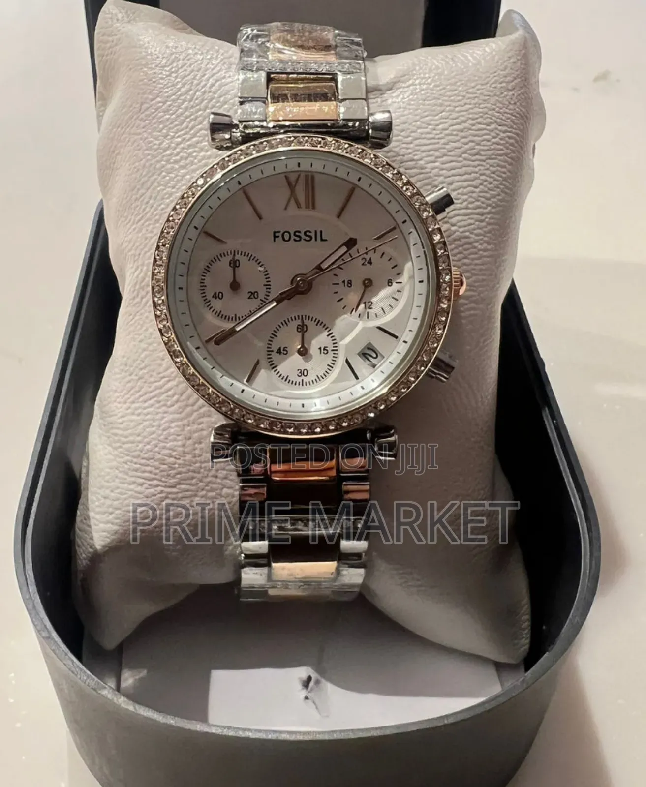 Fossil Stylish Chronograph Chain Watch for Women's