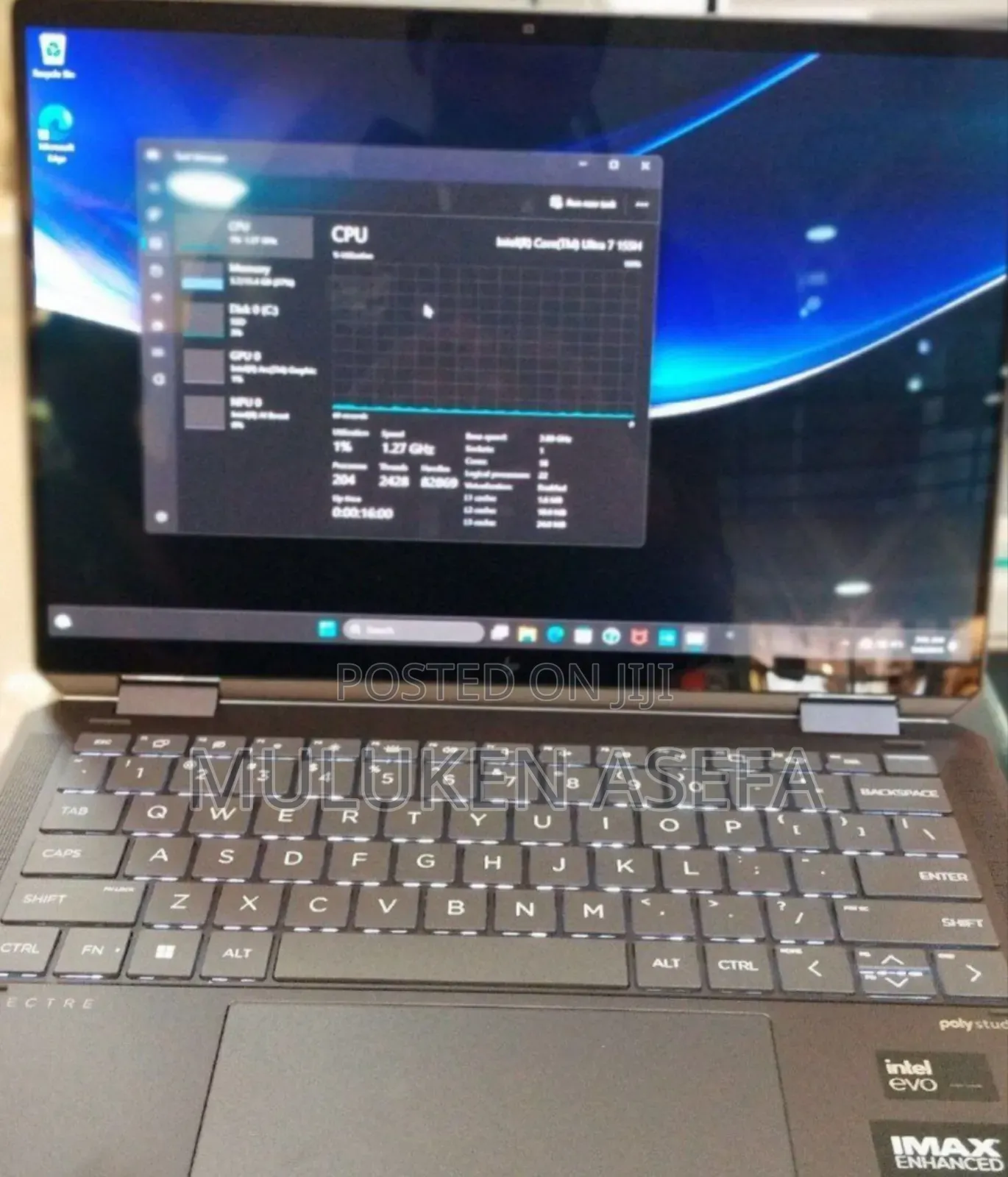 New Laptop HP Spectre 16GB Intel Core Ultra 7 SSD 1T