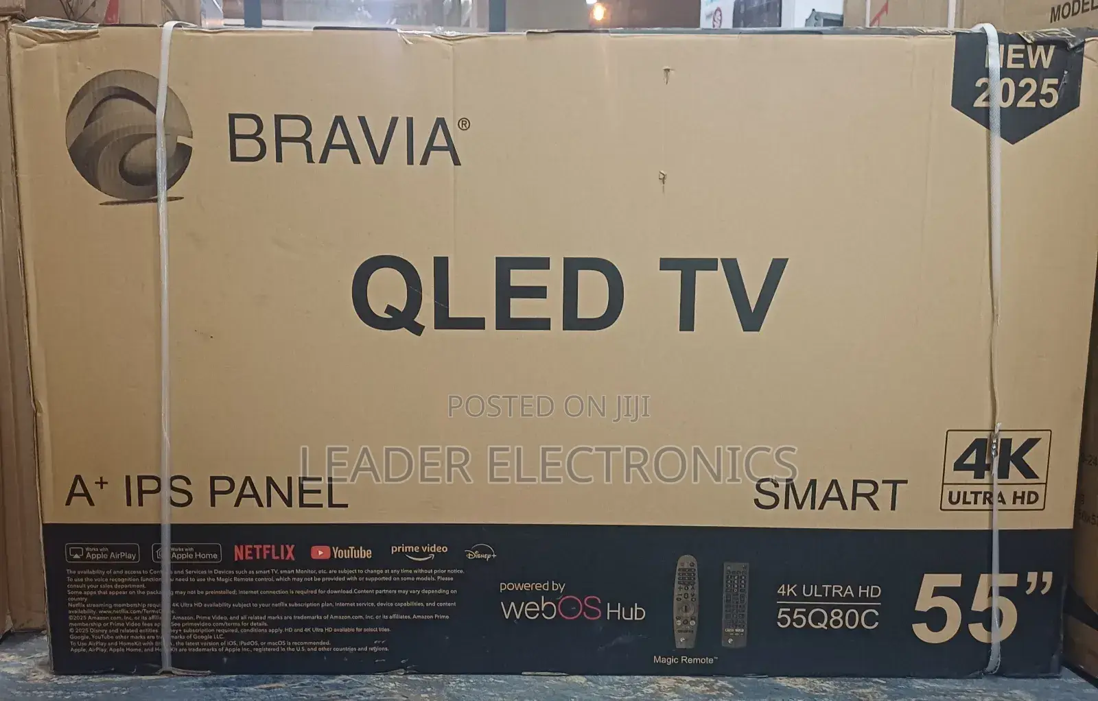 Bravia Tv 55" Smart Android Tv Qled Uhd Frameless Design New 2025