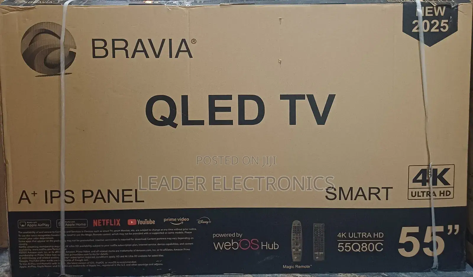 Bravia Tv 55" Smart Android Tv Qled Uhd Frameless Design New 2025